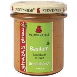 Crema tartinabila vegetala Basitom cu busuioc si tomate fara gluten x 160g Zwergenwiese