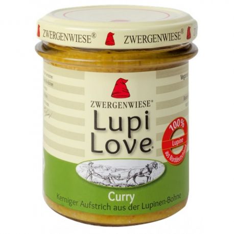 Lupi Love crema tartinabila din lupin si curry fara gluten bio x165g Zwergenwiese