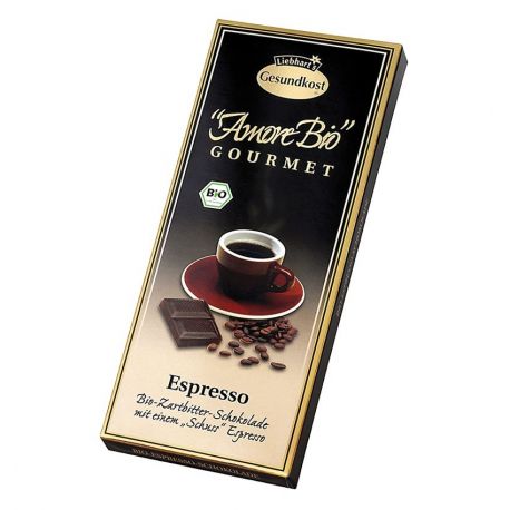 Ciocolata amaruie Espresso 55% cacao x 100g Liebhart's Amore Bio