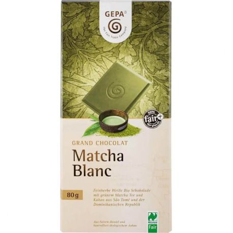 Ciocolata alba Bio Matcha Blanc x 80g Gepa