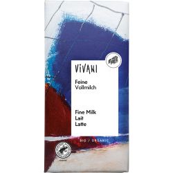 Ciocolata bio cu lapte integral x 100g Vivani
