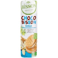 Biscuiti bio dubli cu crema de vanilie, 300g Bisson
