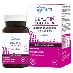 Beautin Colagen, cu acid hialuronic si biotina x 30cps MyElements