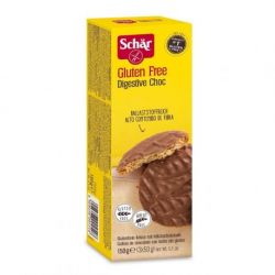 Biscuiti digestivi fara gluten cu glazura de ciocolata (3x50g) 150g Dr.Schar